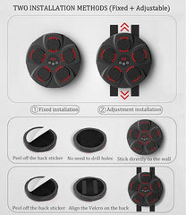 Music Boxing Machine | Smart Electronic Punching Trainer with LED Reaction Targets | Interactive Fitness Equipment for Home Exercise, Stress Relief & Fun Workout Gift