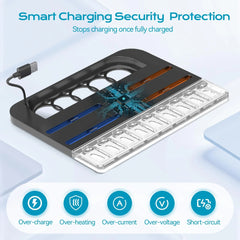 Switch 2 Charging Dock Station | Controller Charger with 7 RGB Lighting Modes, 9 Game Card Slots & Built-in Cooling Fan – Multi-Functional Gaming Stand