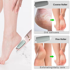 Flawless Pedi – Electronic Foot Care Tool with Dual Speed Rollers, LED Precision Light, Rechargeable Callus Remover for Smooth, Soft, Salon-Quality Feet at Home