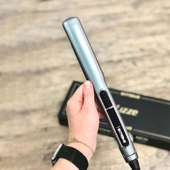 Extreme 480°F Hair Straightener | Professional Titanium Flat Iron with Digital Display, Adjustable Temperature & Fast Heat-Up for Smooth, Shiny & Frizz-Free Hairstyles
