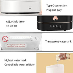 Flame Air Humidifier | Ultrasonic Aromatherapy Diffuser with Volcanic Flame Effect