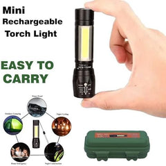 Adjustable Focus Torch Flashlight | Water-Resistant, 5 Modes for Camping & Emergencies