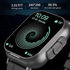 D8 2-in-1 Smart Watch with Wireless Bluetooth Headset | Calling & Health Monitoring Smartwatch for Men & Women