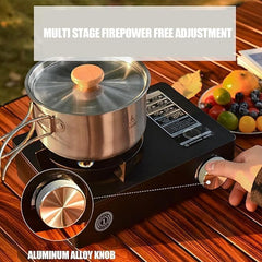 Mini Camping Stove | 3500W Portable Small Stove with Safety Features | Compact & Efficient Outdoor Cooking