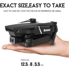 8K Foldable Mini Drone – Dual Camera RC Quadcopter with WiFi FPV, Gesture Control, Long Flight Time, Carry Case, Android/iOS Compatible (Black)