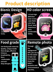 Z12 4G Smart Watch for Kids - GPS Tracking, HD Camera, Video Calling, Waterproof Design, SIM Card Support, SOS Button, Safe & Durable Smartwatch