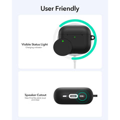 AirPods 4 Case (2024) | USB-C Compatible Cover with Magnetic Lid Lock & Full Drop Protection in Soft Multi-Color Designs