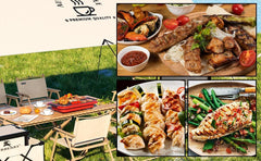 Smokeless Indoor/Outdoor Electric Grill – Portable Tabletop BBQ Grill with Adjustable Temperature, Non-Stick Surface, Easy Cleaning & Ideal for Home, Parties, and Outdoor Cooking
