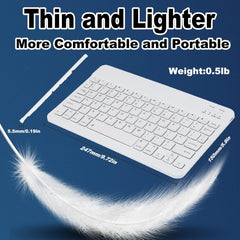 Ultra-Slim Bluetooth Keyboard & Mouse Combo – Rechargeable Wireless Set for Windows, Mac, Android, iOS, iPad, Tablet, Laptop & PC Devices
