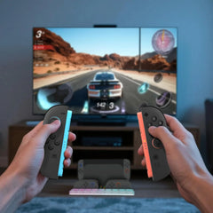 Switch 2 Charging Dock Station | Controller Charger with 7 RGB Lighting Modes, 9 Game Card Slots & Built-in Cooling Fan – Multi-Functional Gaming Stand