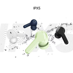 T110 Buds – Noise Cancelling True Wireless Earbuds, 38H Playtime, Bluetooth 5.3, Deep Bass, IPX5 Waterproof, Premium Black In-Ear Headphones with Charging Case (Multi)