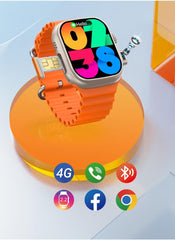 Oteeto TU94 Pro Smart Watch – 2.02" Display, Pop-Up Camera, SIM Slot | Independent Calling Smartwatch with Bluetooth & WiFi Connectivity