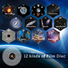 Galaxy Projector Star Projector – 360° Rotation Night Sky Projector with 13 Replaceable Galaxy Discs for Kids & Adults, Perfect Home Decor Lighting