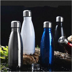 Stainless Steel Double Wall Cola Bottle | Maroon, 500ml | Keeps Drinks Hot & Cold for 4 Hours