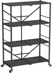 Adjustable 4-Layer Kitchen and Bedroom Storage Rack – Mobile, Compact, and Versatile Organizer with Adjustable Shelves