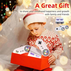 Retro Classic 620-Game Console with Dual Controllers – Plug & Play Mini Gaming System with AV Output – Fun Easter Gift for Kids & Adults