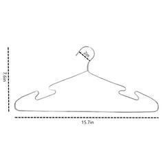 Stainless Steel Flexible Sturdy Clothes Hangers Set – Rust-Resistant, Slim Space-Saving Design, Set of 10 for Heavy Garments and Daily Use