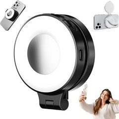 Clip-on Selfie Ring Light – Portable Phone & Laptop Lighting