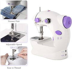 Beginner-Friendly Mini Electric Sewing Machine | Portable Dual-Speed Crafting & Mending