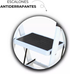 Lightweight Foldable Ladder – Anti-Slip Multi-Position Ladder, Heavy Duty & Sturdy, Compact Design for Home, Kitchen, Pantry, and Office Use, High Capacity