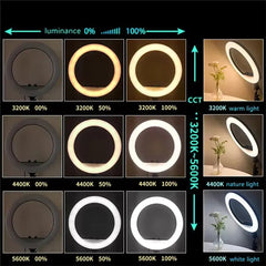 21-Inch Selfie Ring Light with Tripod Stand – Professional Lighting Kit for Content Creators