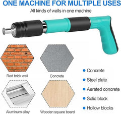 Rivet Gun with 20 Nails, 5-Speed Adjustable, Double Silencer Steel Nail Gun
