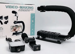 AY-49U U-Shaped Video Making Stabilizer Kit | Handheld Camera Gimbal for Smooth Filmmaking