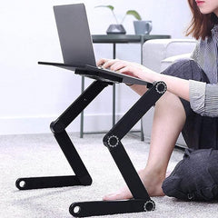 Adjustable Aluminum Laptop Desk | Portable Folding Stand for Laptops & Tablets