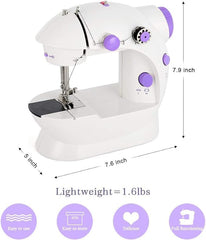 Beginner-Friendly Mini Electric Sewing Machine | Portable Dual-Speed Crafting & Mending