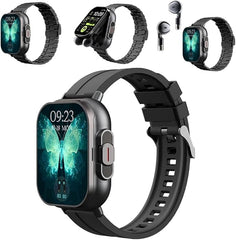 D8 2-in-1 Smart Watch with Wireless Bluetooth Headset | Calling & Health Monitoring Smartwatch for Men & Women