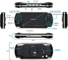 Classic Handheld Gaming Console | 4.3-Inch Screen with 200 Retro Games & Integrated Camera
