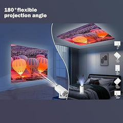 WiFi Projector | Full HD 1080p Portable Wireless Projector for Home Cinema