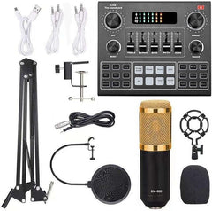 Elite V9 Sound Card & BM800 Pro Microphone Bundle | Complete Setup for Professional Broadcasting