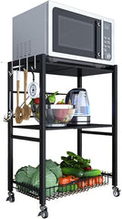 Adjustable 4-Layer Kitchen and Bedroom Storage Rack – Mobile, Compact, and Versatile Organizer with Adjustable Shelves