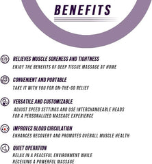 Deep Tissue Percussion Massage Gun | Compact & Powerful Muscle Relaxation Tool