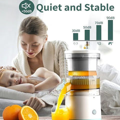 Electric Orange Juicer | Compact USB-Powered Hands-Free Citrus Juicer for Effortless Juice Extraction