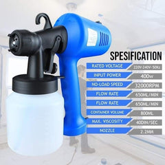 400W Electric Paint Sprayer Gun | Airbrush Spray Gun for Precise Home Painting