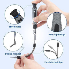 Mini Magnetic Screwdriver Set – Portable Cylinder Tool Kit for DIY Repairs of Glasses, Phones, Laptops, and Electronics