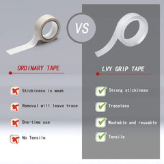 Strong Double-Sided Tape Heavy Duty | Versatile Indoor Adhesive for Mounting | No Drilling or Screws | Non-Toxic, Residue-Free, Super Sticky Grip