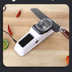Premium Electric Knife Sharpener – Durable USB-Powered Sharpener for Safe and Stylish Knife Maintenance