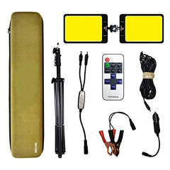 LED Work Light with Telescoping Tripod | 20,000 Lumen Dual-Head Adjustable Stand Light | Ideal for Construction, Outdoor, and Indoor Lighting