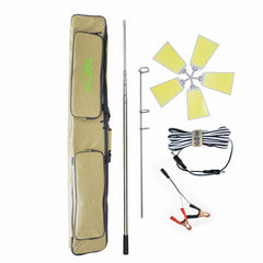 360° LED Camping Light | Adjustable 12V Fishing Rod LED Lamp with RF Remote Control | Multifunction Waterproof Outdoor Light for Car, Camping & Fishing