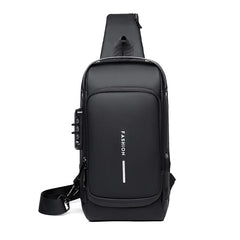 Men's Lightweight Multi-Functional Chest Bag | Fashionable Large Capacity Crossbody Shoulder Bag, Water-Proof Design for Daily Use & Travel