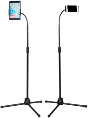 Universal Height Adjustable Mobile Phone Floor Stand Holder | 360° Rotation, Sturdy Base & Telescopic Design | Hands-Free Support for All Smartphones and Tablets