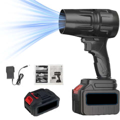 Rechargeable Handheld Blower Dryer with 1 Battery – Turbo Jet Air Duster for Car Cleaning, Home Use, Leaves, Snow, Dust Removal & Multi-Purpose Outdoor Cleaning