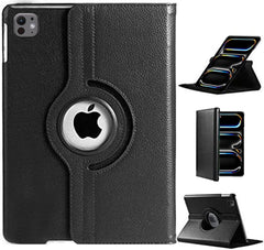 iPad Pro 11" (2024 M4) Case – 360° Rotating Smart Folio PU Leather Cover with Auto Sleep/Wake, Shockproof Protection & Multi-Angle Stand (Multi Colour)
