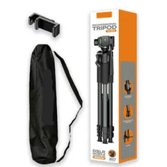 Professional Tripod for Mobile & Camera - Durable ABS + Metal Construction, Adjustable Height, Lightweight, Portable, Universal Compatibility for Smartphones, DSLR & Mirrorless Cameras
