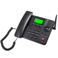 Wireless GSM Desk Phone – Dual SIM Cordless Landline with Call Recording, SMS, Caller ID, Battery Backup – Ideal Home & Office Communication Phone with Handset