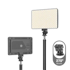 U480 LED Video Light – 5000mAh Rechargeable Camera Panel Light with 10–100% Dimmable Brightness, Adjustable 3200K–5600K Bi-Color Lighting for Photography, Videography, Live Streaming & Content Creation