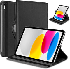 iPad 10th Gen 10.9" Leather Case – 360° Rotating Smart Folio Cover with Auto Sleep/Wake, Shockproof Protection & Multi-Angle Stand for Work, Travel & Daily Use (Multi Colour)